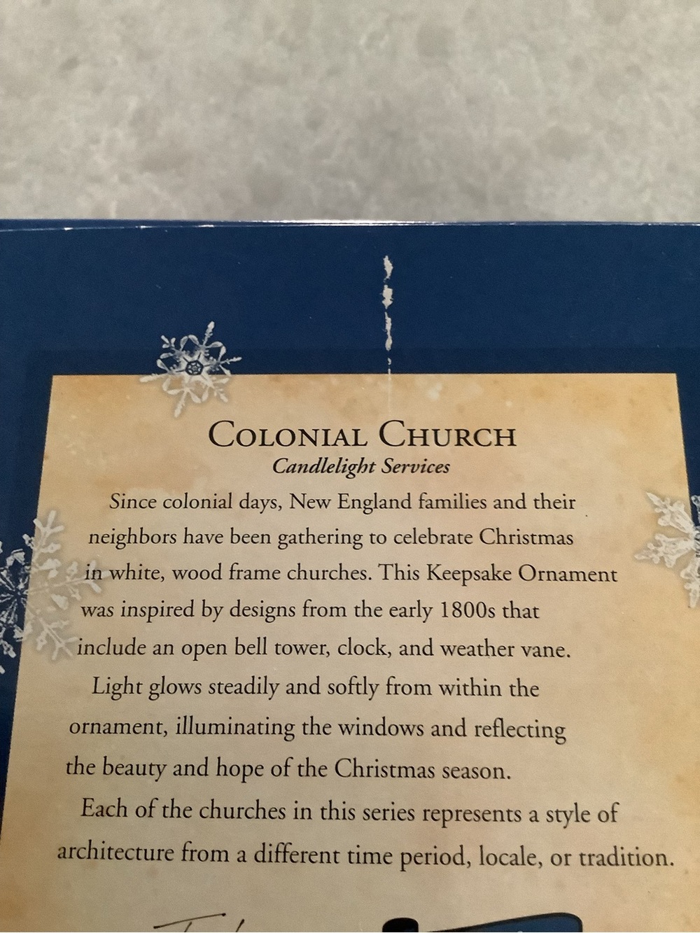 Hallmark Colonial Chruch - Picture 7 of 8